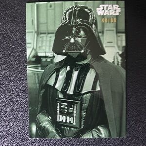 Star Wars Darth Vader Black and Gray Card
